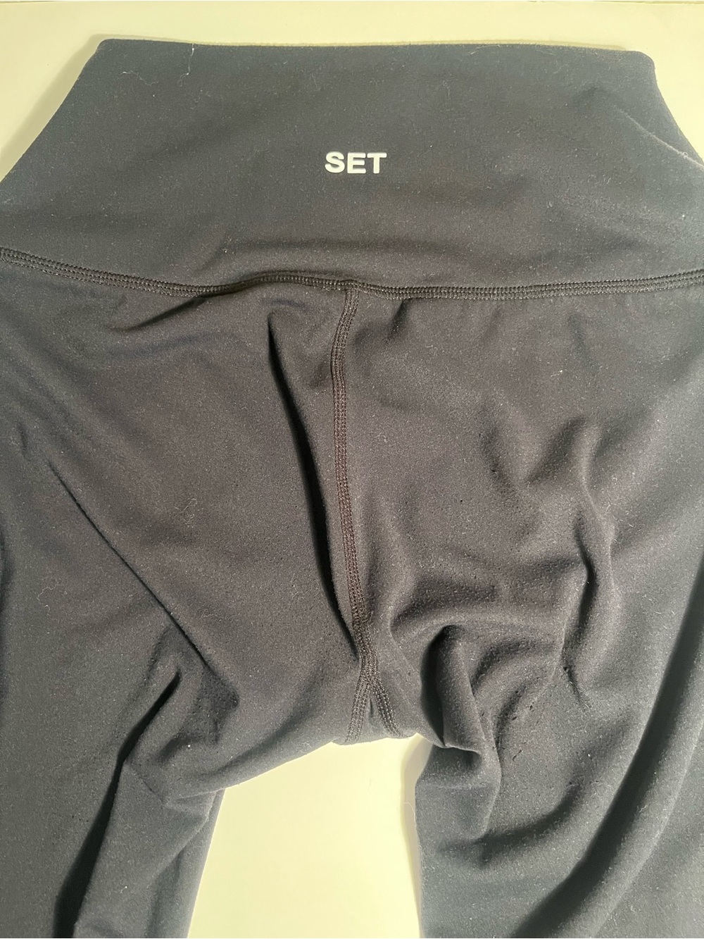 SET ACTIVE Black Stirrup Leggings size Small ๐๐ - Picture 6 of 7